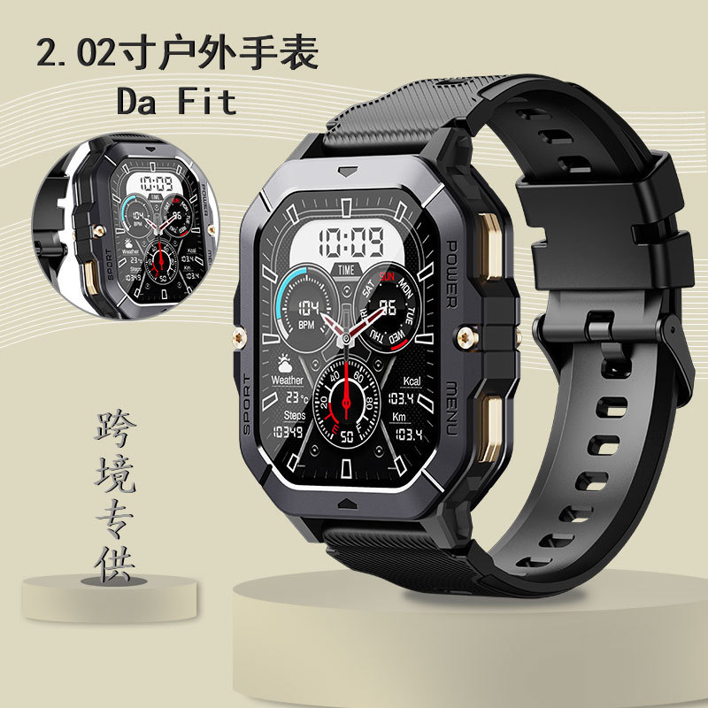 C28 Smart Watch Men's 2.02inch Three-Proof Outdoor Sports Amazon Meike Blood Oxygen Sleep Bluetooth Call