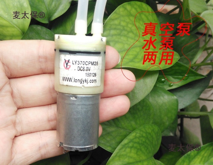 直流DC6v 自吸泵 微型真空泵 水泵 隔模泵 迷你气泵 两用泵麦太保
