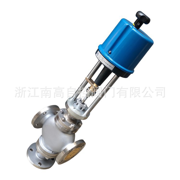 铸钢电子式电动三通合流 ZDLQ/X-16C 供应 DN450 电子式三通调节