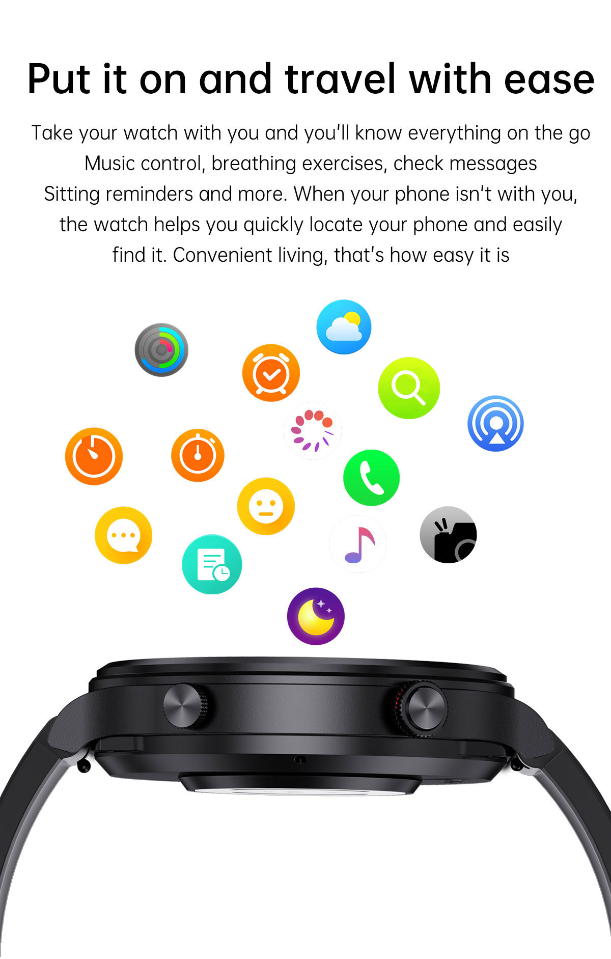 Men's Smartwatch Bluetooth Calling Heart Rate Blood Pressure Monitor_voghion.com