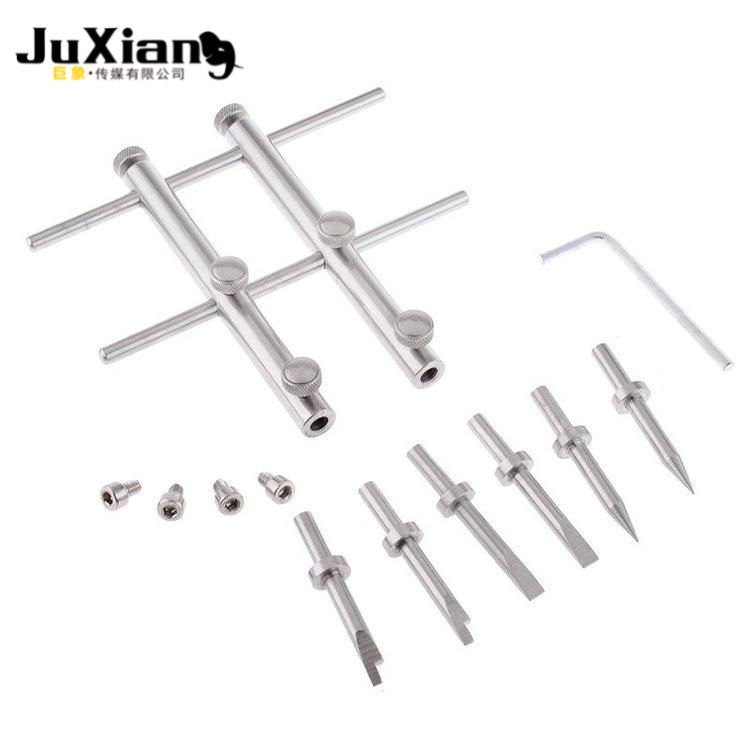 Herramienta de reparación de lentes de cámara aplicable llave de ticker herramienta de conformación de rosca de lente herramienta de reparación tres conjuntos de cabezas