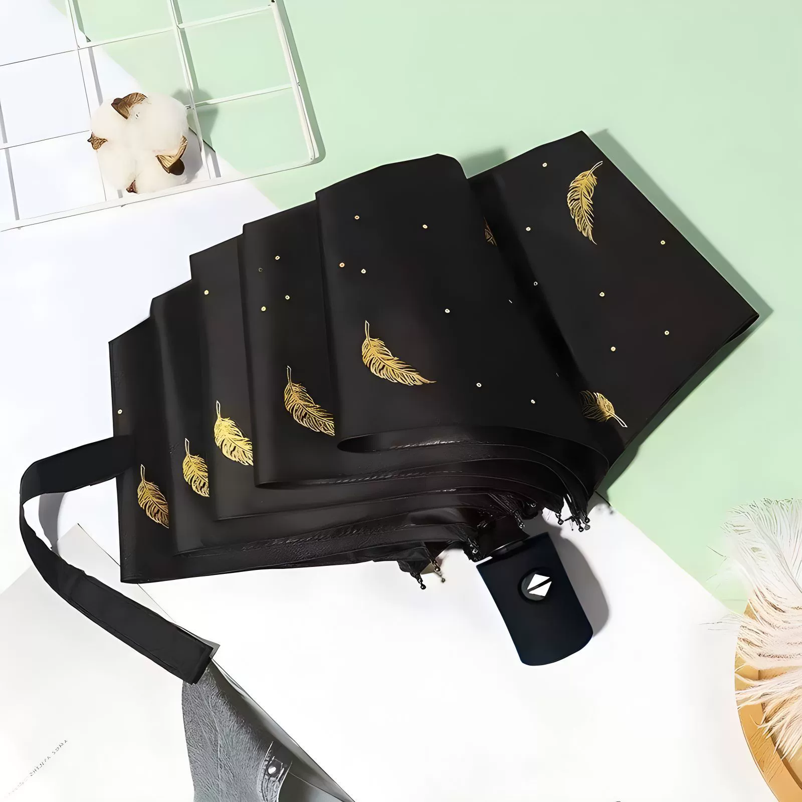 Fresh umbrella solar-powered for elementary school students, sun protection, UV protection