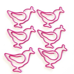 New style chick shaped clip creative animal-shaped colored clips gold-tailed animal clips wholesale
