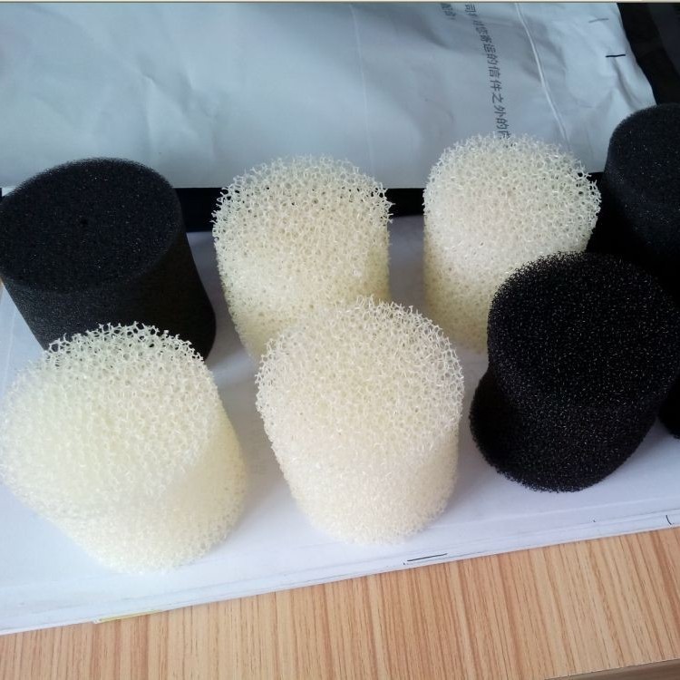 粗孔海绵柱黑白色滤水棉防火泡棉柱起泡棉成型定 制