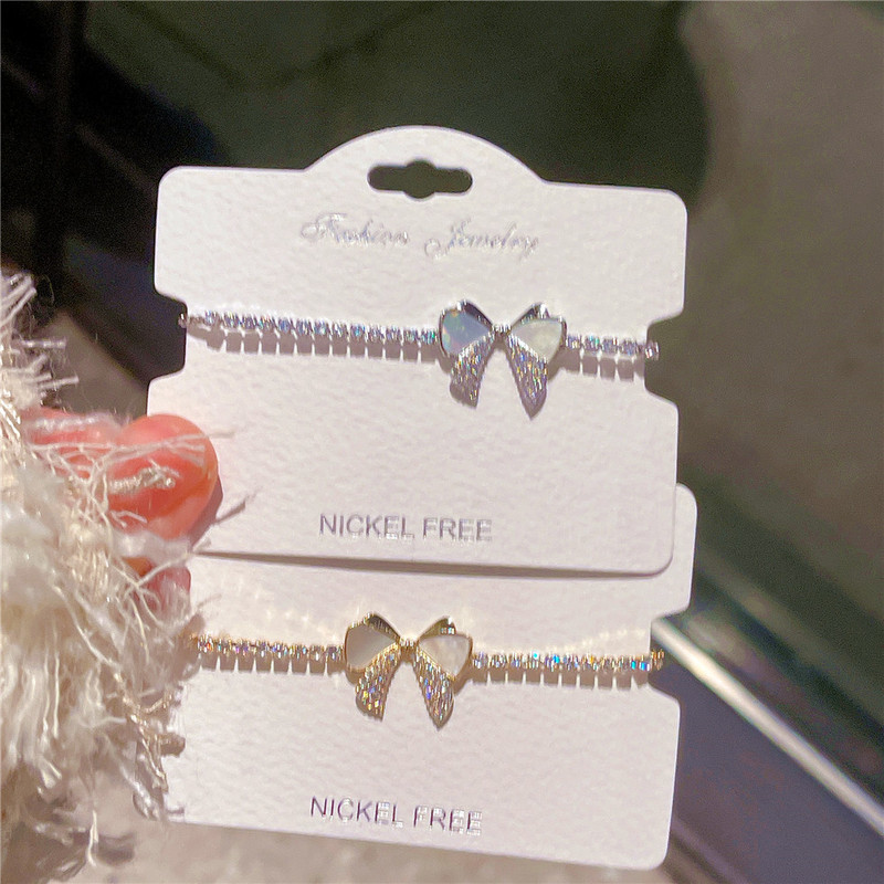 Exquisite Glittering High-end Bow Bracelet Spring 2025 Sweet Best Friend Hand Rope Bracelet