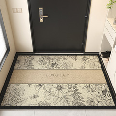 American style household woven loop doormat, anti-slip, can be cut, entryway mat, durable, easy to clean, front door mat