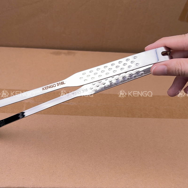 316L acero inoxidable abrazadera de barbacoa de estilo coreano cocina doméstica multifuncional abrazadera de comida buffet abrazadera de filete a prueba de quemaduras