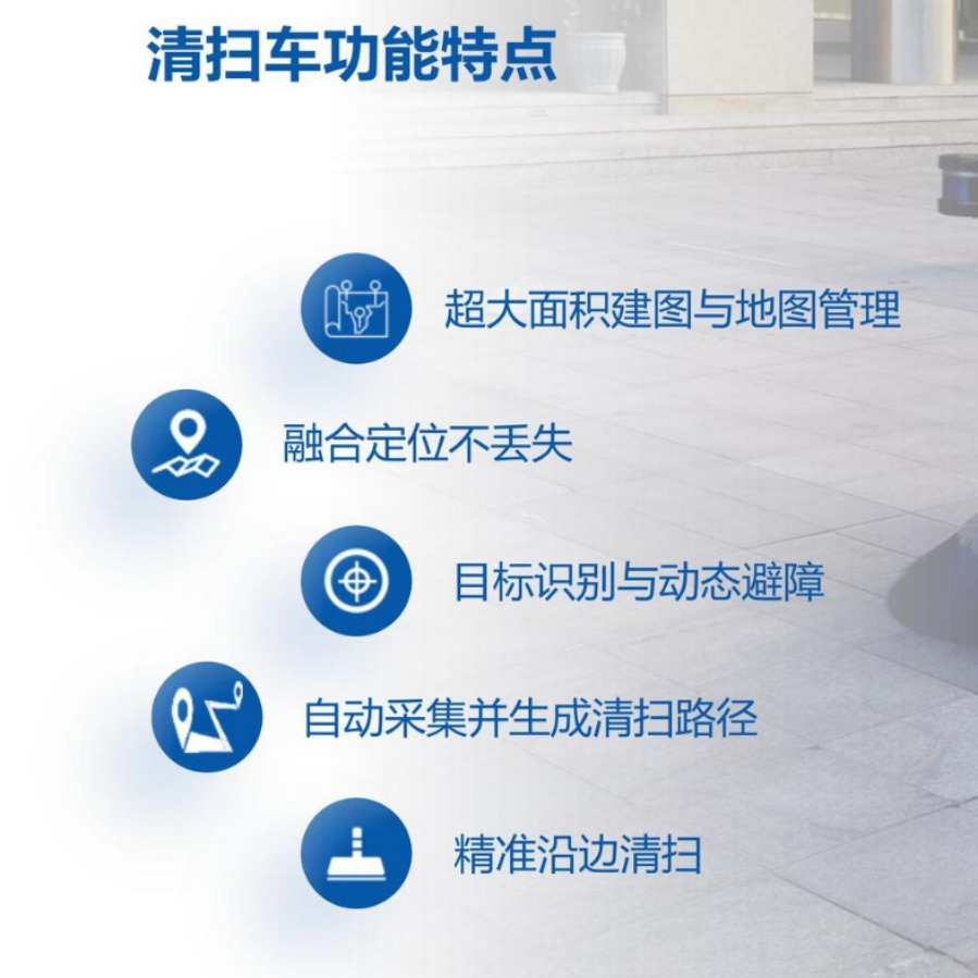 Fábrica, parque, escuela, limpieza automática no tripulada al aire libre, rociadores de basura, camión de limpieza no tripulado C140