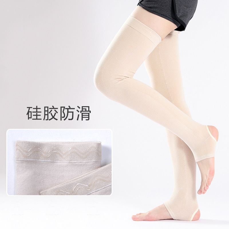 夏用純綿レギンス、男女兼用、冷えた足を暖かく保つ、膝関節とふくらはぎを保護するロングレギンス、足を踏み込みやすい膝上丈|undefined