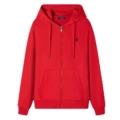 Zipper red black label