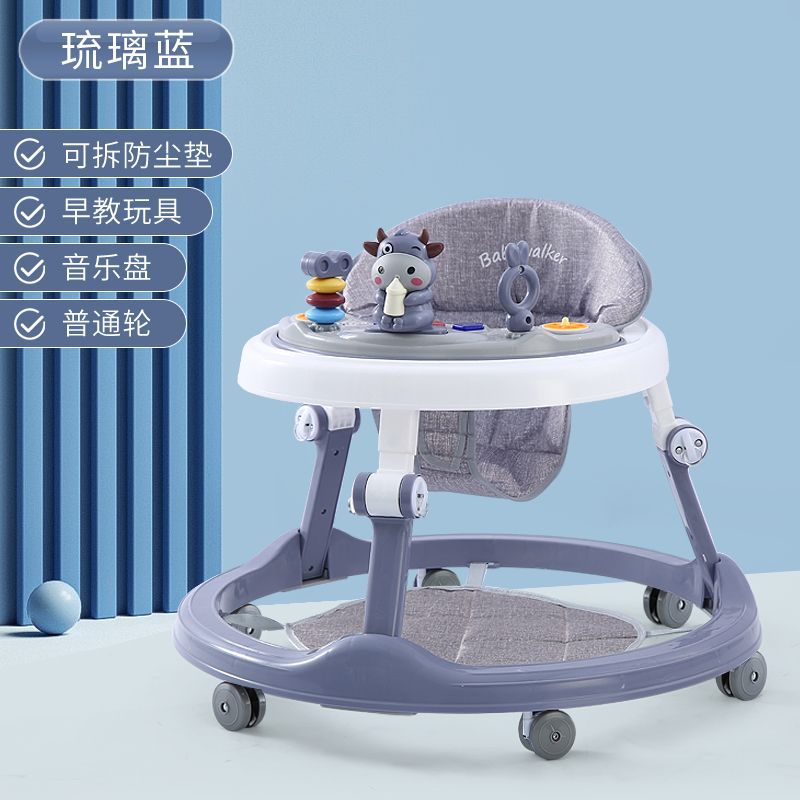 Andador para bebés que previene las piernas en forma de O y las caídas, apto para bebés de 6 a 18 meses, permite sentarse y ser empujado para ayudar a caminar y aprender a conducir.