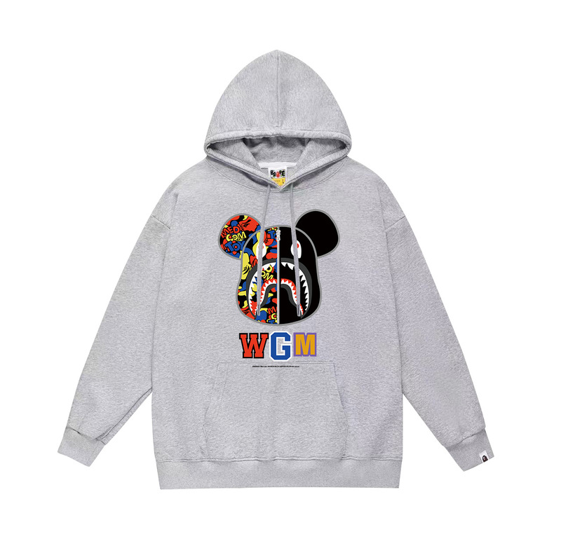 BAPE猿の頭の潮のブランドの片面のプリントは帽子の衛衣の秋冬の新型のヒップホップの潮流の男女の同項の純綿になります。|undefined