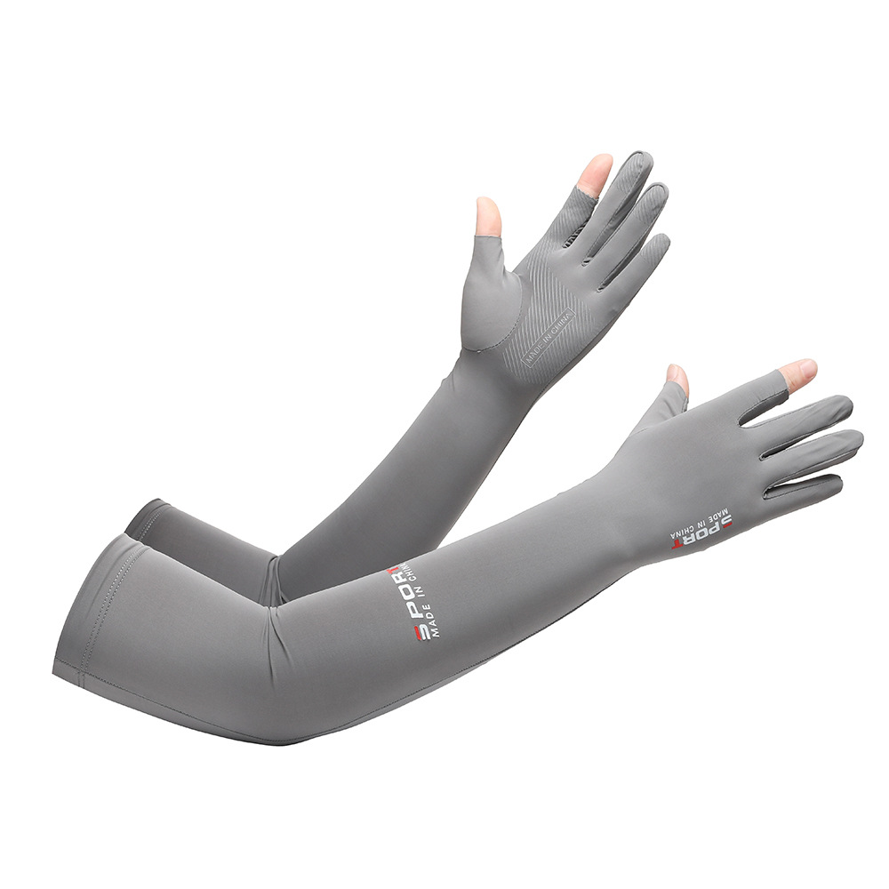 Protección solar manga de hielo hombres y mujeres antideslizante montar bicicleta montañismo viajes protección UV overse