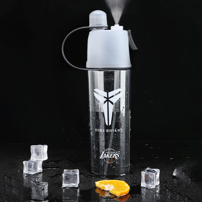 Transparent black 600mll enlarged spray + cup brush food grade pc material