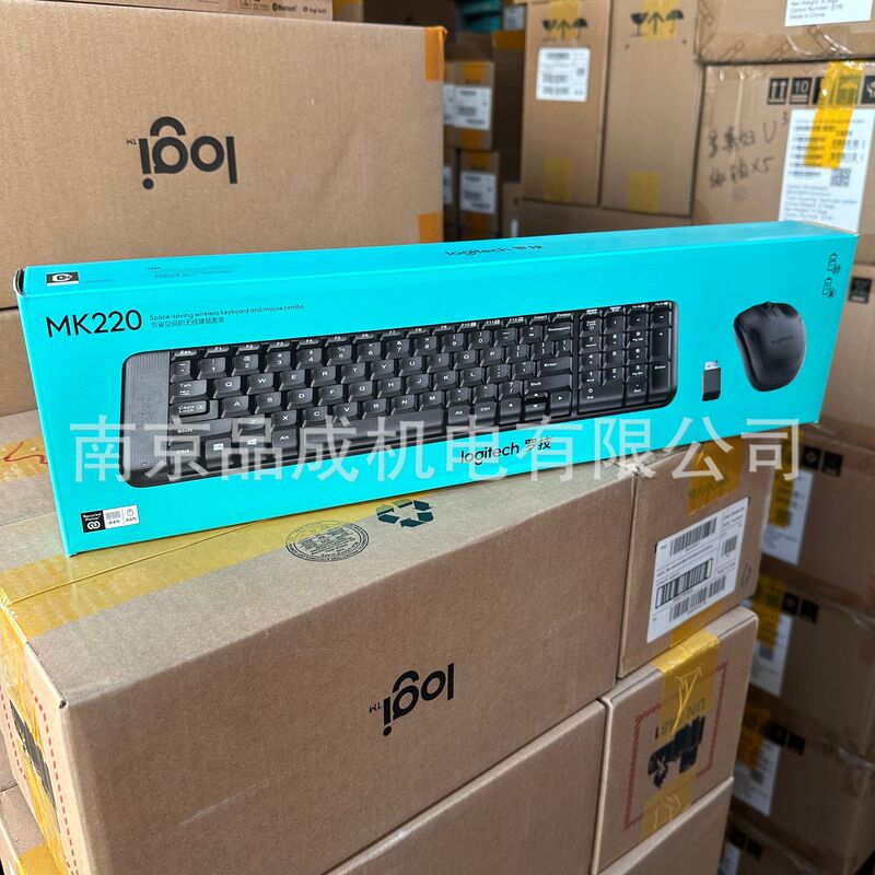 Logitech Mk220 Wireless Keyboard and Mouse Set for Home Use, Wireless Mouse and Keyboard for Computer and Office