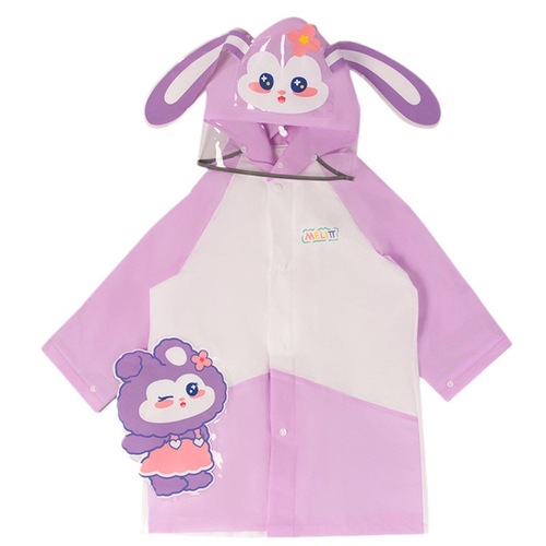 Children's raincoat new style cute cartoon bunny kindergarten boy girl baby poncho infant raincoat wholesale