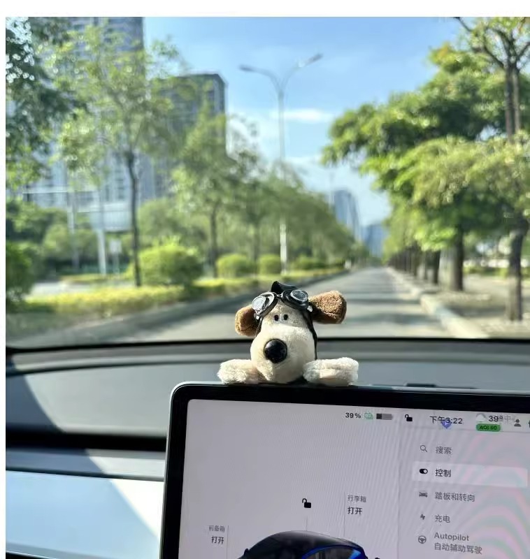 Car ornaments screen doll master dog car ornaments decoration central control screen cute ornaments decoration car supplies