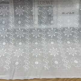 厂家直批刺绣立体花朵棉布花边童装衬衫服装面料批发lace fabric