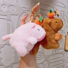 かわいいカピバラキーホルダーぬいぐるみペンダントテール回転人形ペンダント人形お土産小物