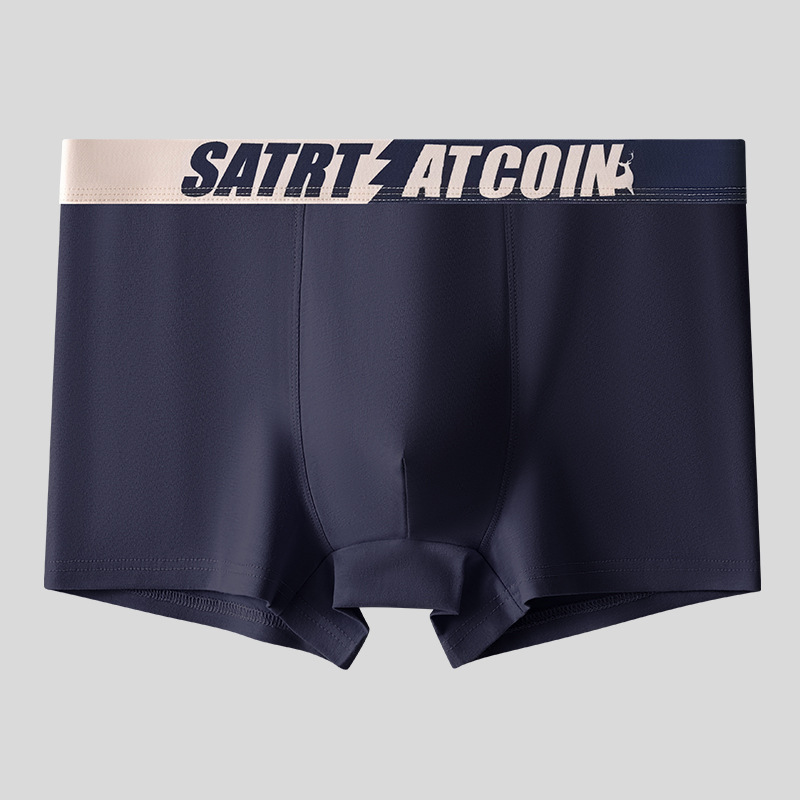 Ropa interior de ropa interior de algodón para hombres, pantalones cuadrados de cintura media de otoño e invierno, pantalones cortos de uso interior, entrepierna de tendencia, pantalones bóxer cómodos para hombres