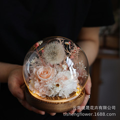 永生花タンポポ完成品クロスボーダー電気商熱売金バレンタインデープレゼント誕生日プレゼントプレゼントプレゼント