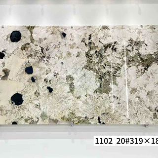 电光奢石孔雀开屏 酒店别墅玄关墙面装饰天然大理石定制
