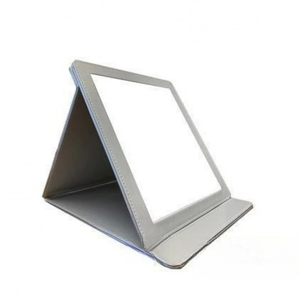 Silver PU leather mirror (width 22* length 27cm2cm)