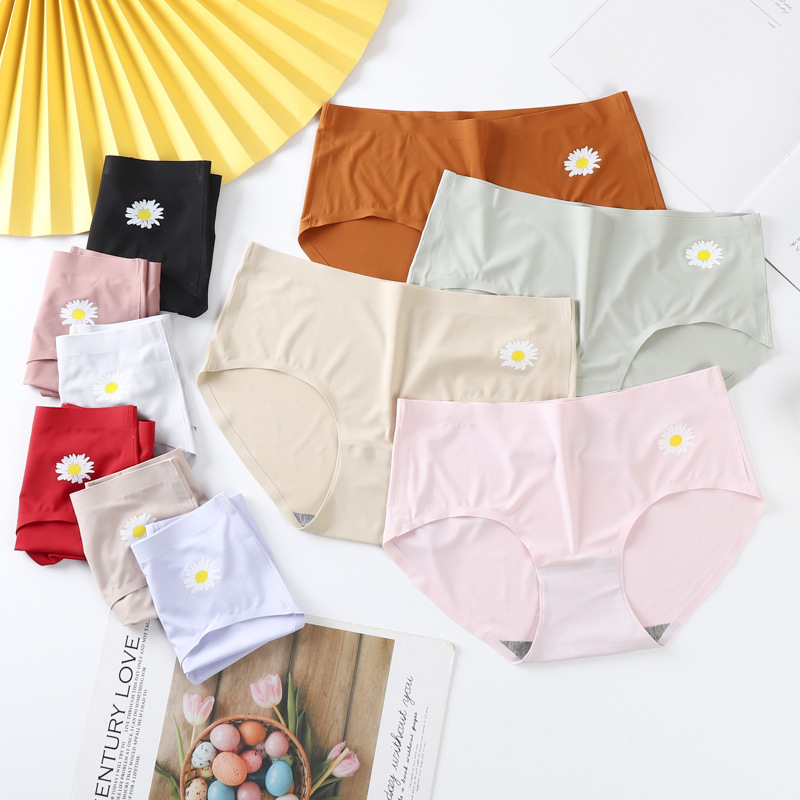 [Individually Packaged] Xiaozhonghua Women's Underwear, Ice Silk Seamless Underwear, One-Piece Women's Underwear, Briefs