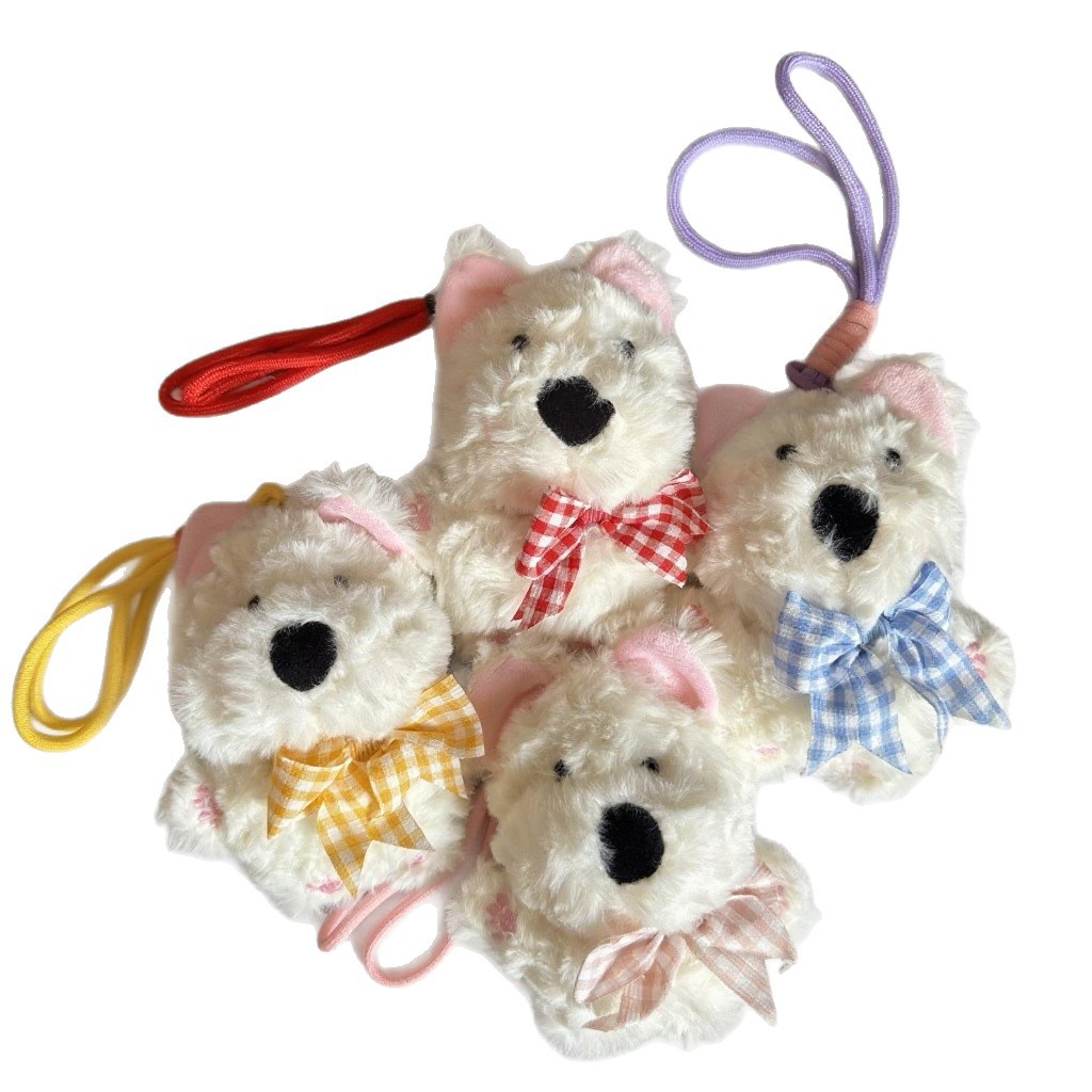 Nuevo West Highland colgante muñeca garabateado cachorro lindo muñeca mochila colgante creativo regalos para niños al por mayor image 6