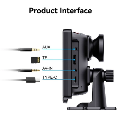 Car Dashboard Gps Navigation | Driving recorder - 1026inch-ips-smart-portable-screen-carplay-screen-projection-4k-front-lens