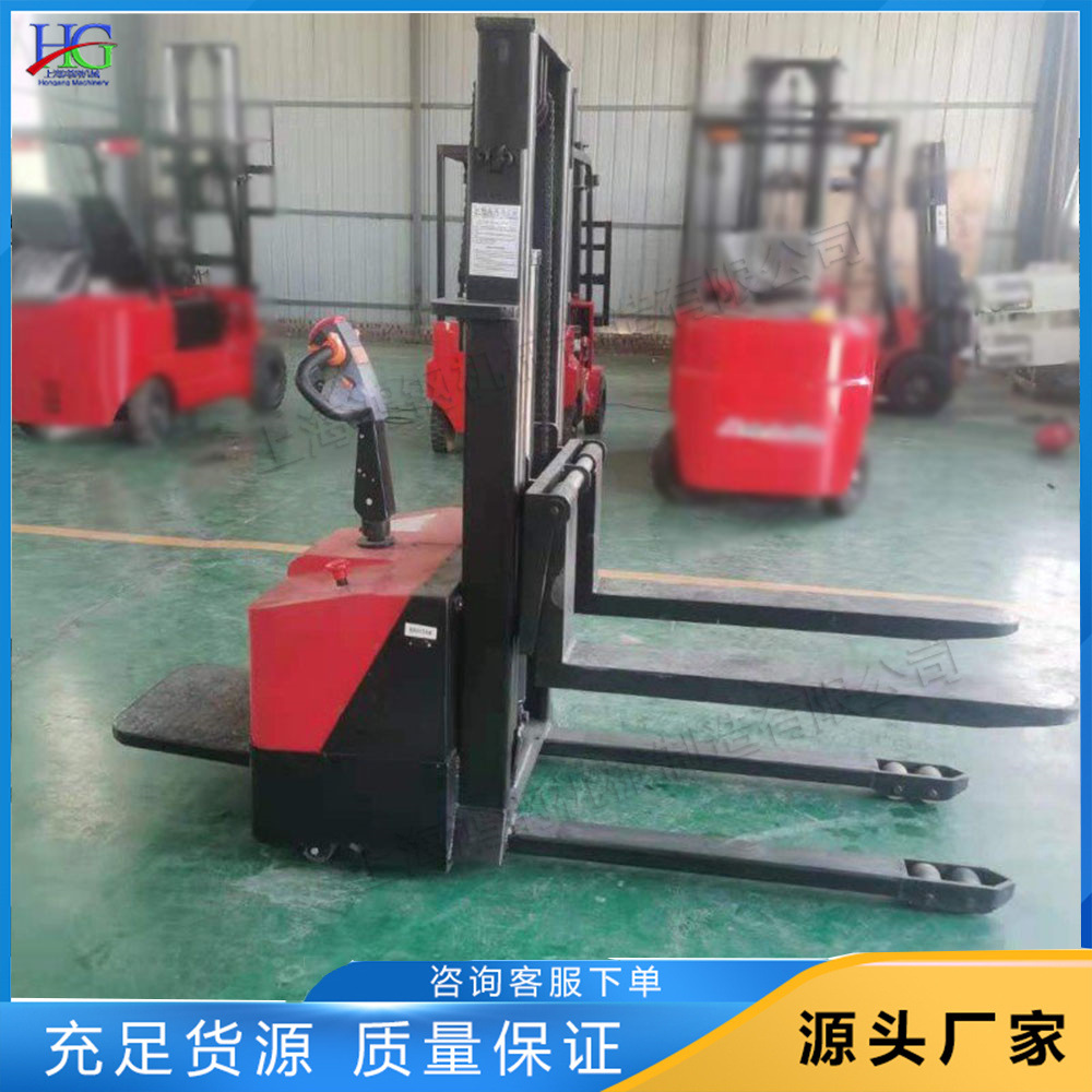 载重1吨2吨搬运车 车间装卸堆垛电动堆高车 高架仓库电瓶升降叉车