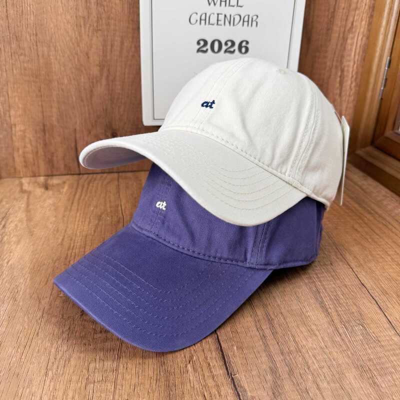 Relaxed style baseball cap for women, autumn and winter, washed cotton duckbill cap, simple mini embroidered sun hat, trendy accessory