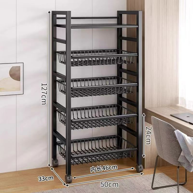 台所の野菜かごの床置き棚多機能野菜収納かご多層収納物野菜果物収納棚