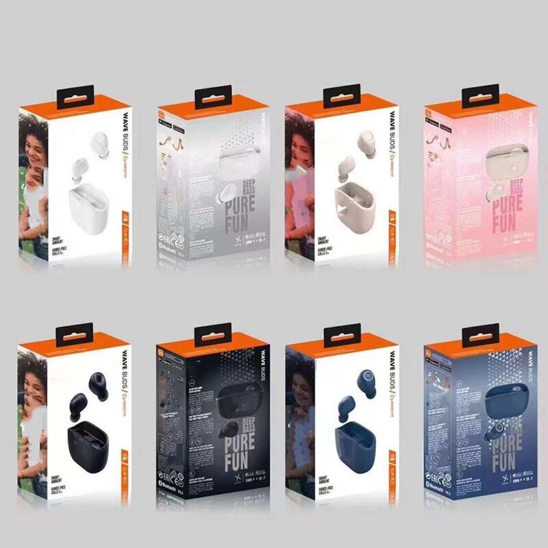 Cross-Border Applicable Jbl Wave Buds True Wireless Semi-In-Ear Bluetooth Headphones, Popular Music and Sports Headphones Cross-Border Applicable Jbl Wave Buds True Wireless Semi-In-Ear Bluetooth Headphones, Popular Music and Sports Headphones