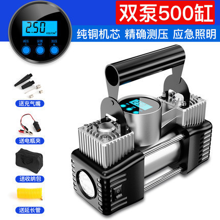 Bomba de aire para coche, bomba de neumáticos eléctrica, bomba de aire multifuncional de 12V, compresor de aire para coche, bomba eléctrica no portátil