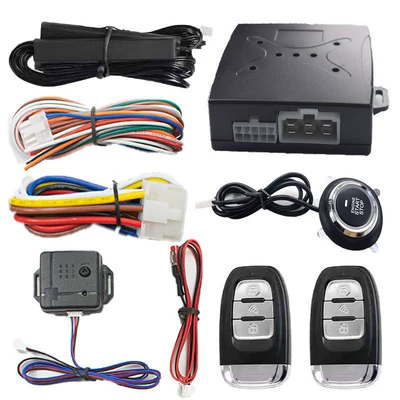 C8 Export Model: Universal 12V Universal One-Button Start + Car Alarm + Keyless Entry + Vibration Alarm