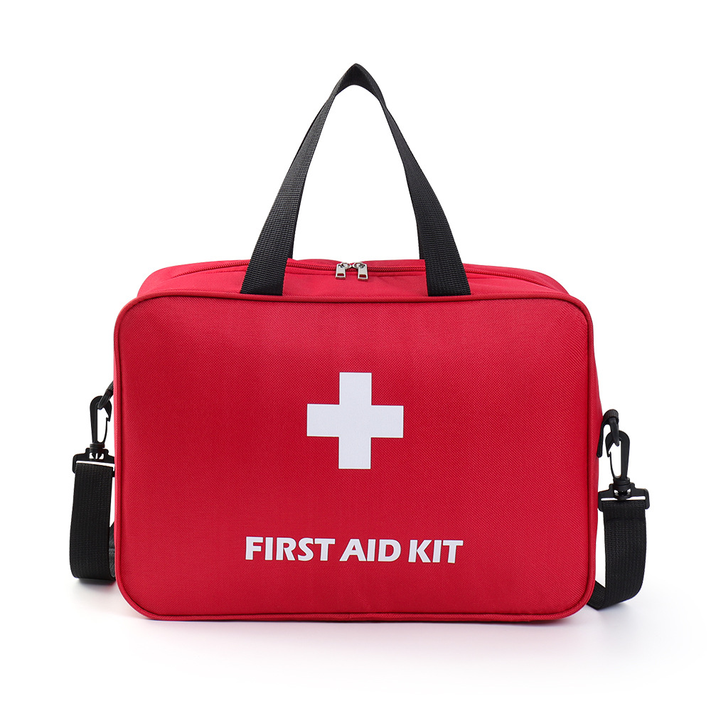 Bolsa médica de gran capacidad, bolsa al aire libre, bolsa de medicamentos en el automóvil, bolsa de medicamentos de emergencia para viajes de negocios, almacenamiento de medicamentos de primeros auxilios portátiles
