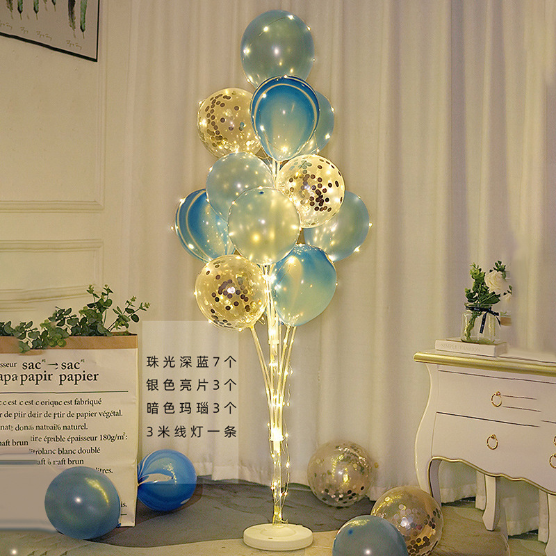 Columna de globo rojo flotante para decoración de bodas, cumpleaños y aperturas