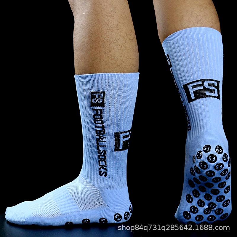 FOOTBALL SOCKS 版权FS圆形硅胶吸盘防滑足球袜专业比赛训练袜详情5