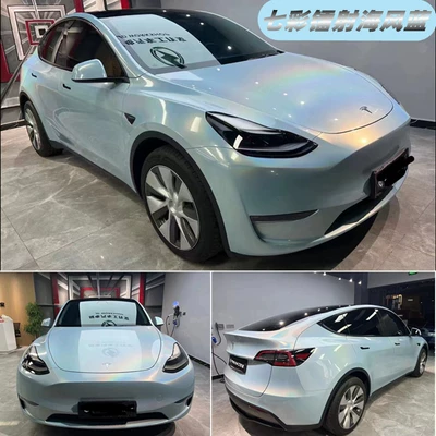 Auto Color Change Film, Car Color-Changing Film, Colorful Laser - colorful-radium-sea-wind-blue-152-18m
