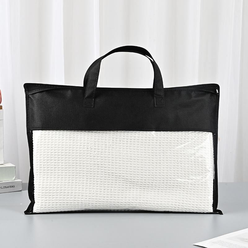 Non-Woven Zipper Bags in Stock, Home Textile Packaging Bags, Pillow Core Bags, Clothing Storage Bags, Pvc Advertising Bags