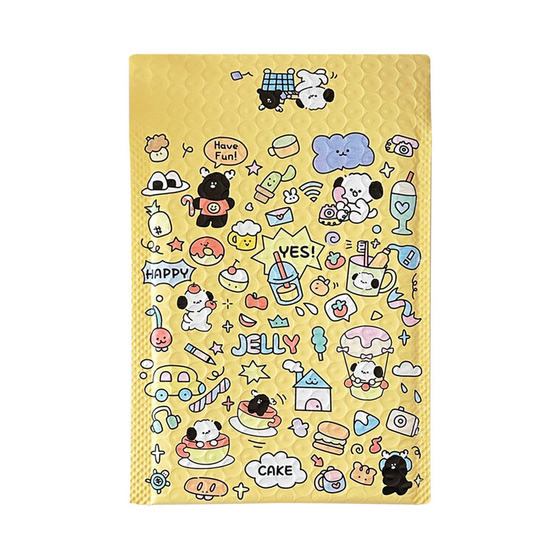 Creative ins wind cute jelly puppy express packing bag envelope waterproof shockproof bag cartoon bubble bag wholesale