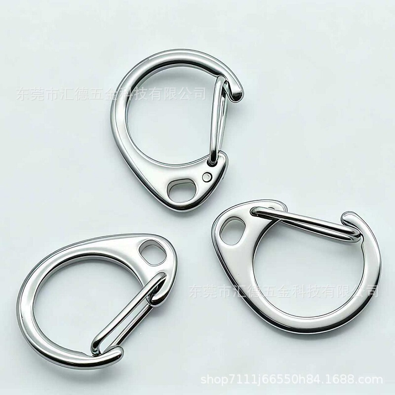 Wholesale Stainless Steel C Buckle Keychain Various Toys Doll Hanging Buckle Spring Keychain Figure Eight Buckle Connecting Buckle