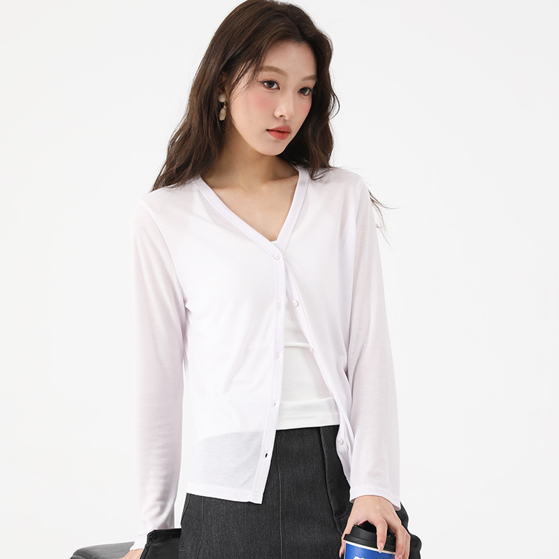 Tencel Cardigan Knitwear for Women, Loose and Versatile, Buttoned Sun Protection Clothing for Women, Long-Sleeved, Lightweight Sun Protection Air-Conditioning Shirt for Women Tencel Cardigan Knitwear for Women, Loose and Versatile, Buttoned Sun Protection Clothing for Women, Long-Sleeved, Lightweight Sun Protection Air-Conditioning Shirt for Women