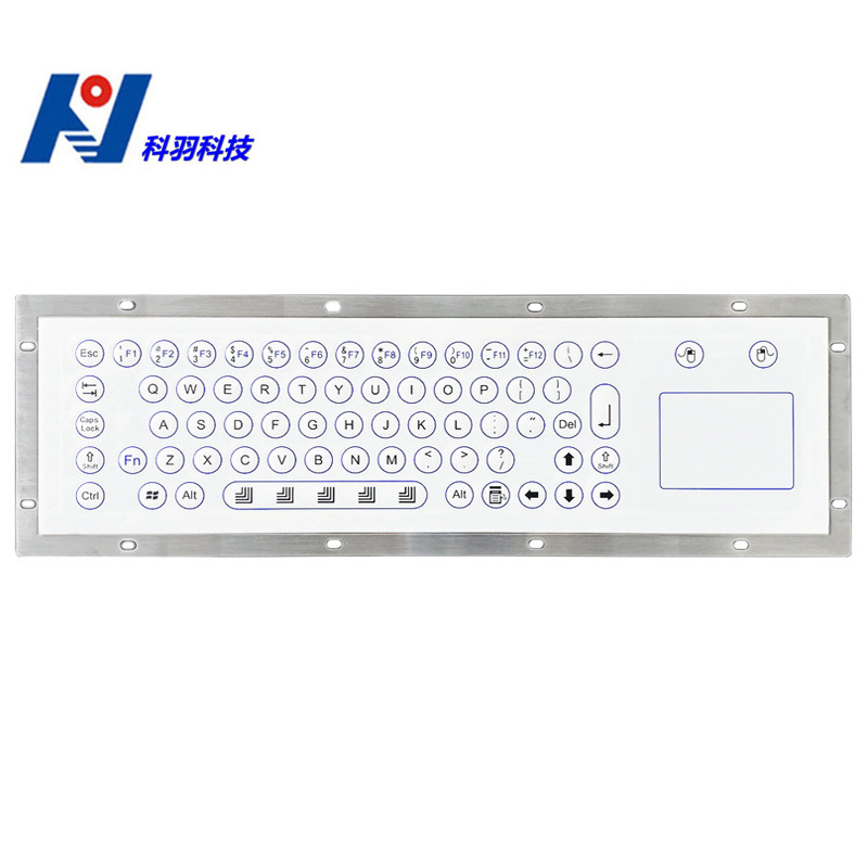 Factory supply film keyboard metal bottom plate stainless steel material chemical keyboard medical keyboard waterproof and oil-proof