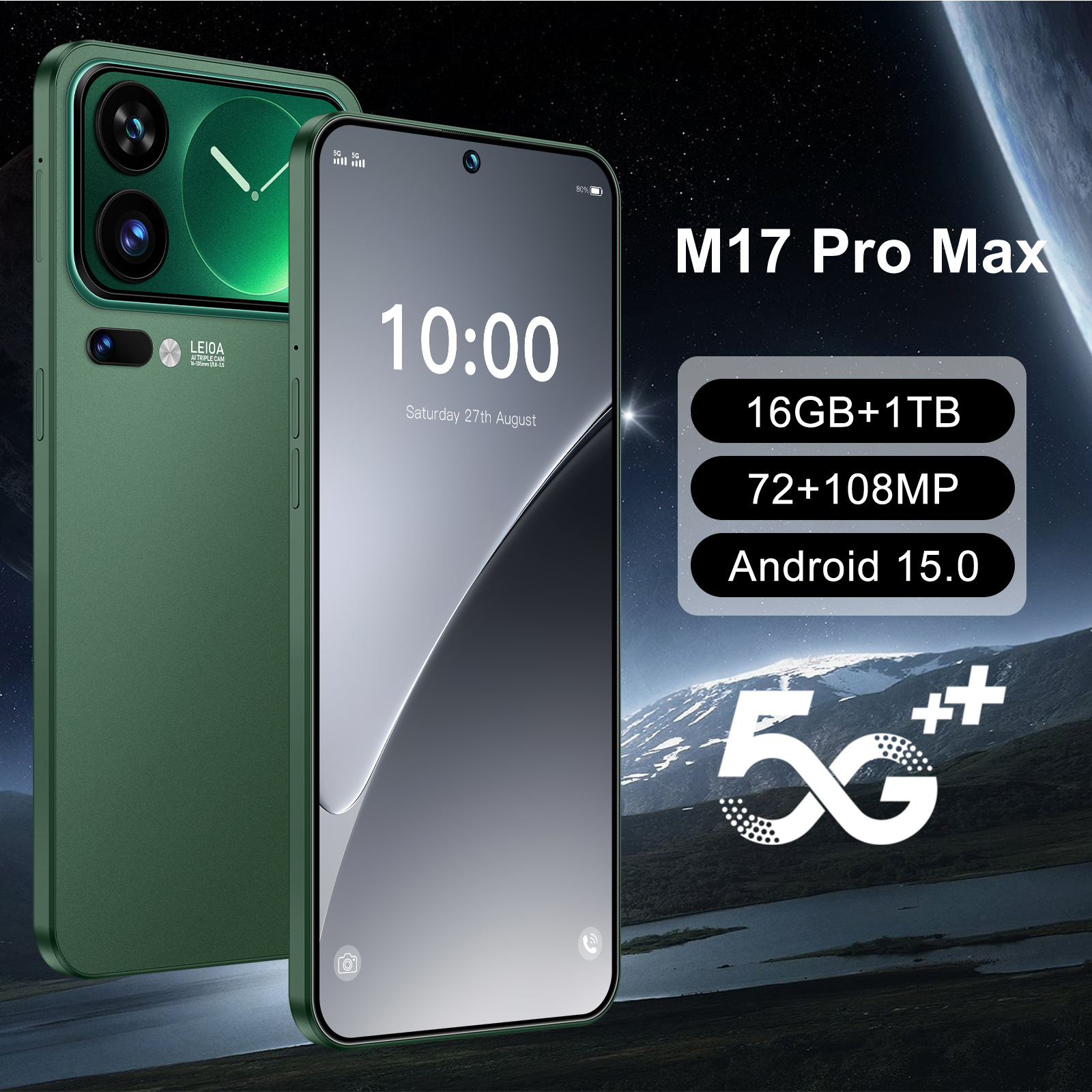 Teléfono Inteligente Smartphone M17Pro Max 16+1TB Doble SIM image 5