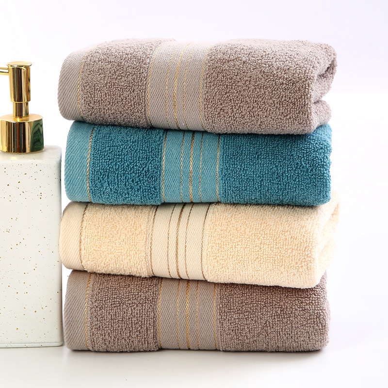 Pure Cotton Towel Household Thickened Large Size Men and Women Face Wash Soft Absorbent Cotton Bath Towel Gaoyang Manufacturer Wholesale