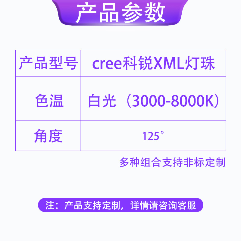 cree����XML/U2/T6/U3�ֵ�Ͳͷ�ƹ�Դ 5050����10w����led����