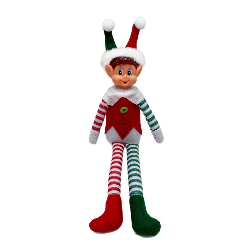 Muñecas de piernas largas transfronterizas de comercio exterior árbol de Navidad colgantes juguetes de regalo ChristmasElfdoll muñecas de hadas