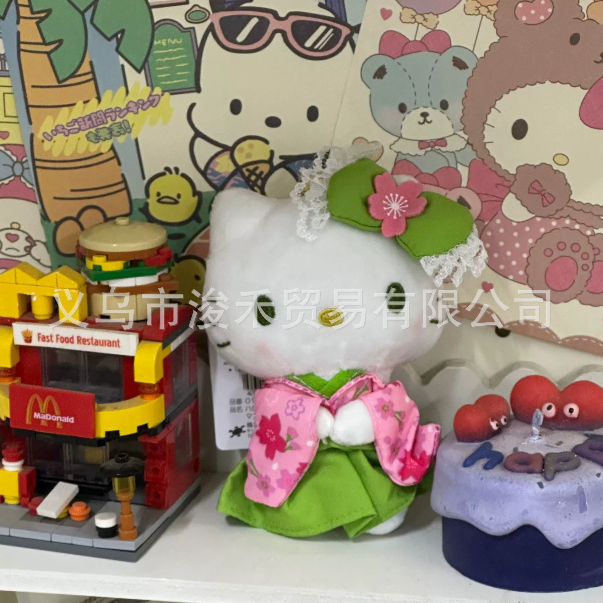 Плюшевая подвеска-брелок для ключей (Hello Kitty) симпатичная кукла, мягкая мини-плюша 10+ вариантов дизайна, подарок 0.038 кг